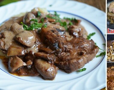 Krmenadle u krem sosu od pečuraka