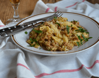 Pasta sa brokolijem i kobasicama