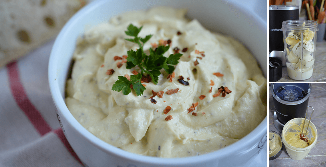 Namaz od sira sa belim lukom