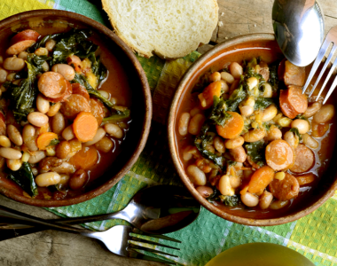 Pasulj za kobasicama i keljom