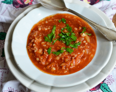 Paradajz čorba sa mlevenom junetinom