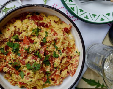 Brzi ručak sa paprikom i jajima